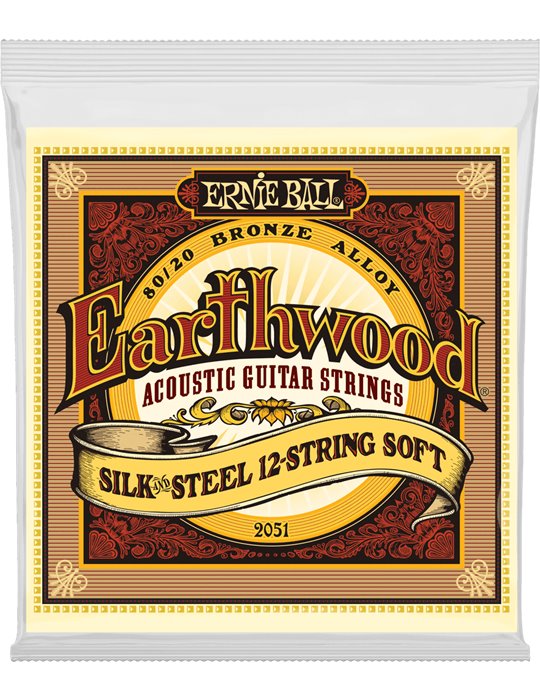 JUEGO ACÚSTICA EARTHWOOD SILK & STEEL 80/20 BRONZE (12 St.) 9-46