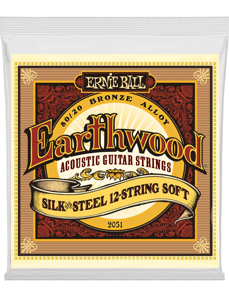 JUEGO ACÚSTICA EARTHWOOD SILK & STEEL 80/20 BRONZE (12 St.) 9-46