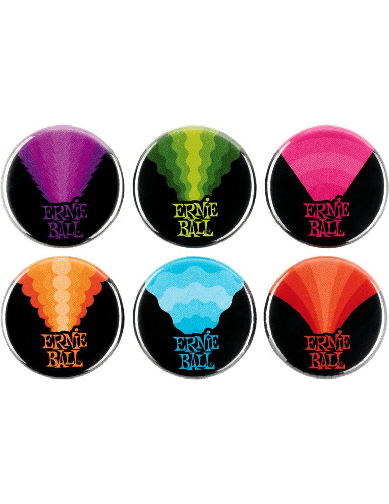 CHAPA ERNIE BALL "COLORS OF ROCK´N´ROLL" (Set de 6)