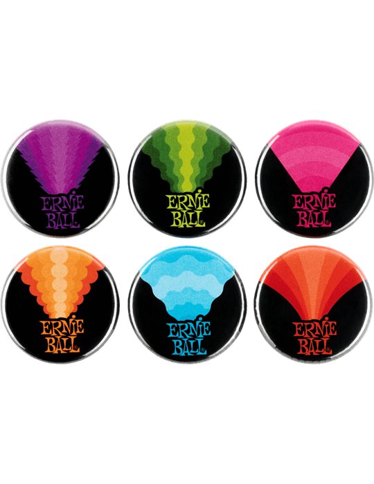 CHAPA ERNIE BALL "COLORS OF ROCK´N´ROLL" (Set de 6)