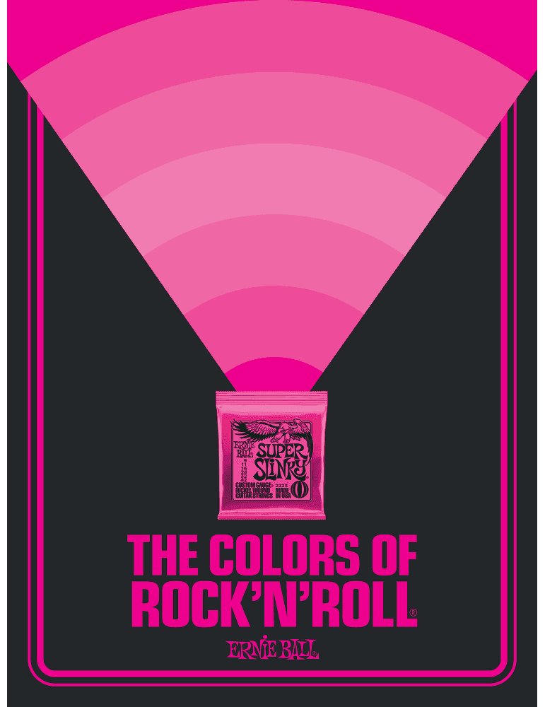 POSTER COLORS OF ROCK´N´ROLL SUPER SLINKY