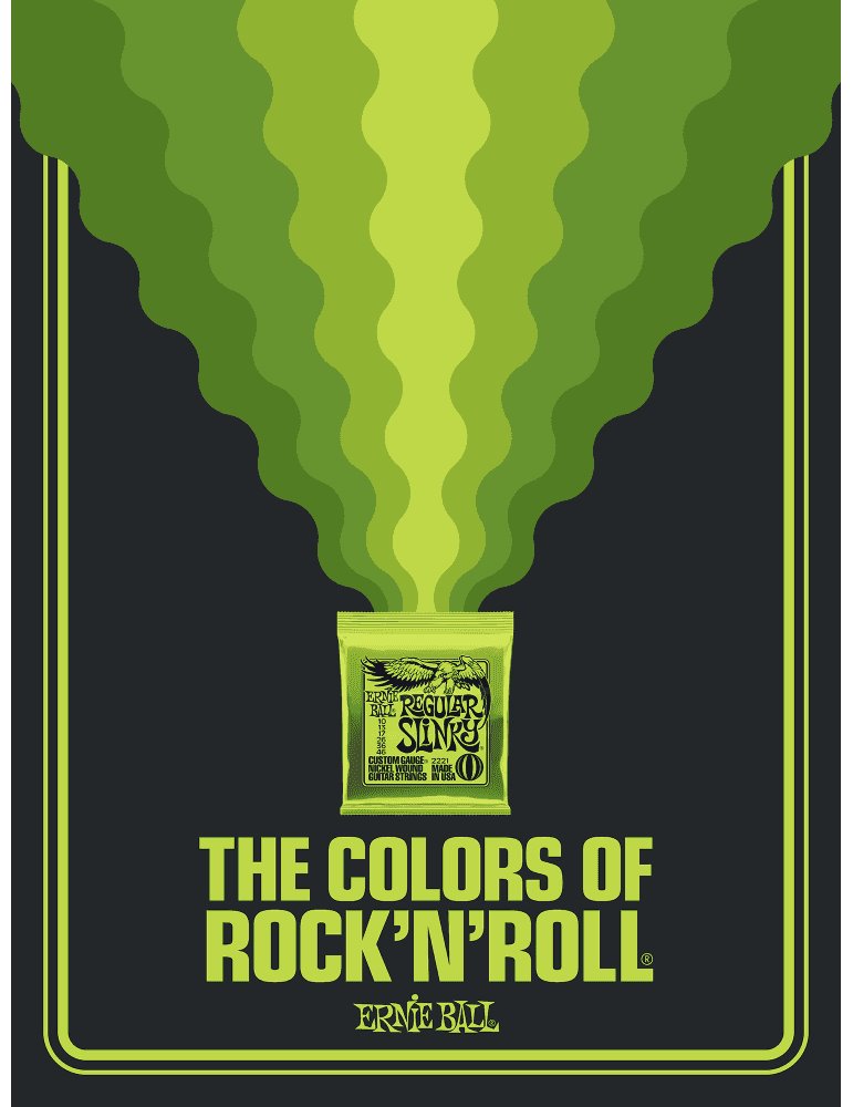 POSTER COLORS OF ROCK´N´ROLL REGULAR SLINKY