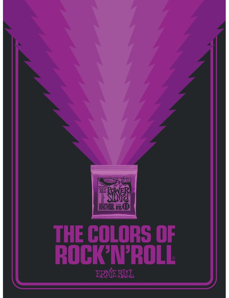 POSTER COLORS OF ROCK´N´ROLL POWER SLINKY