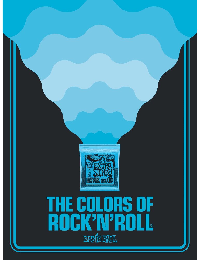 POSTER COLORS OF ROCK´N´ROLL EXTRA SLINKY