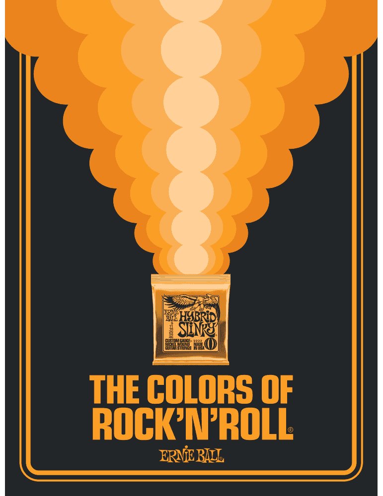 POSTER COLORS OF ROCK´N´ROLL HYBRID SLINKY