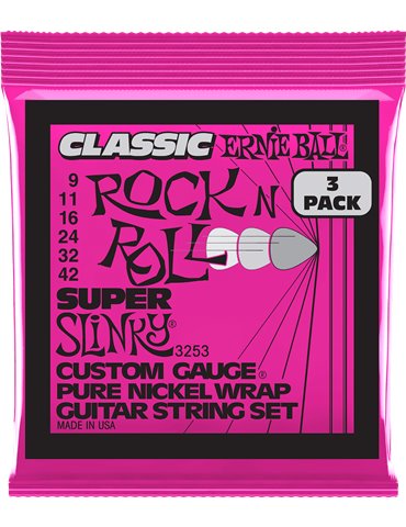 JUEGO ELÉCTRICA SLINKY CLASSIC RnR PURE 9-42 TRIPACK (3) 2
