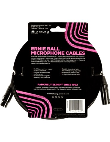 CABLE EB MICRÓFONO TRENZADO XLR-XLR 6 m - Negro 2