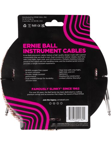 CABLE EB INSTRUMENTO TRENZADO JACK-JACK SS 5,5 m - Emerald Argyle 2