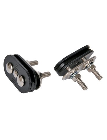 Instalación de casco Conga Negro, recubrimiento pulverizado