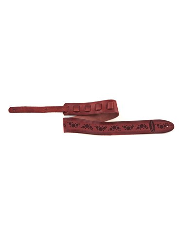 Correa para Guitarra Piel Premium Ruby Red