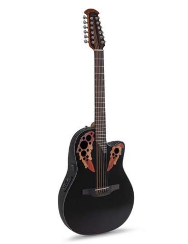 Guitarra electro-acústica Celebrity Elite Mid Cutaway 12-string Negro
