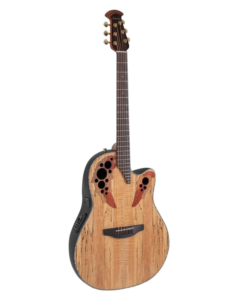 Guitarra electro-acústica Celebrity Elite Plus Mid Cutaway Natural Spalted Maple