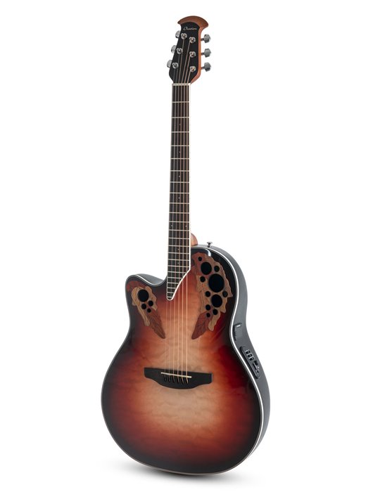 Guitarra electro-acústica Celebrity Elite Plus Mid Cutaway Ruby Burst - Zurdos