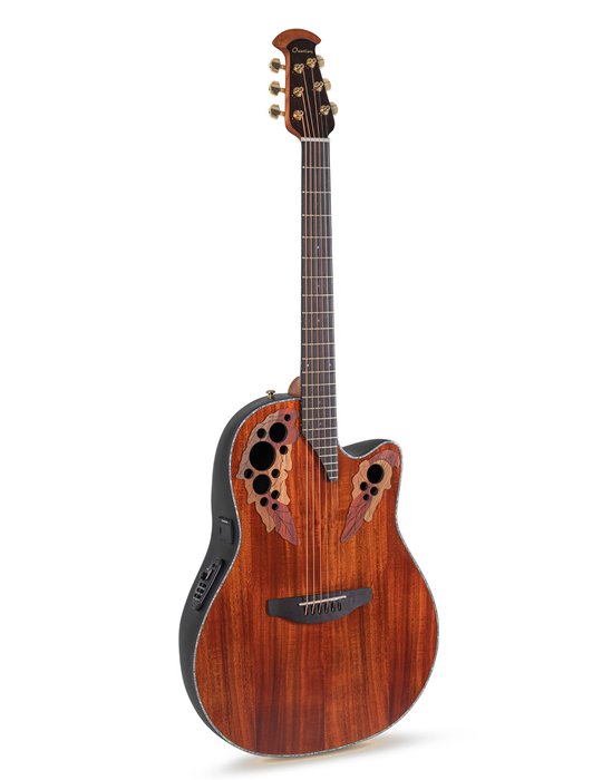Guitarra electro-acústica Celebrity Elite Plus Mid Cutaway Figured Koa