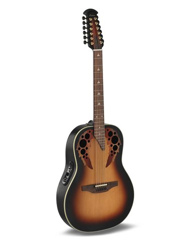Guitarra electro-acústica Pro Series Elite Deep Bowl Non-Cutaway 12-string Sunburst