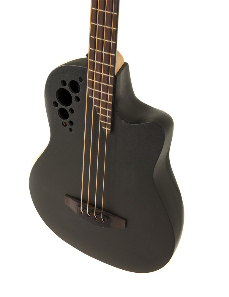Bajo electroacústico Elite TX Mid Cutaway Black Textured