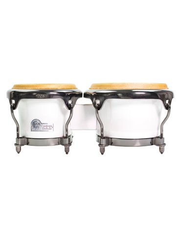Bongo Custom Deluxe Fiberglass Bongos - Margarita Blanca Magarita Blanca