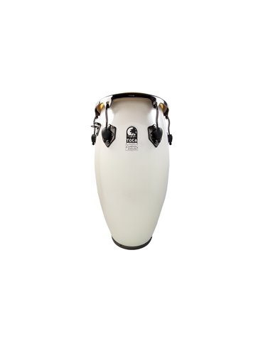 Conga Fiberglass Magarita Blanca, Black Chrome Tumba