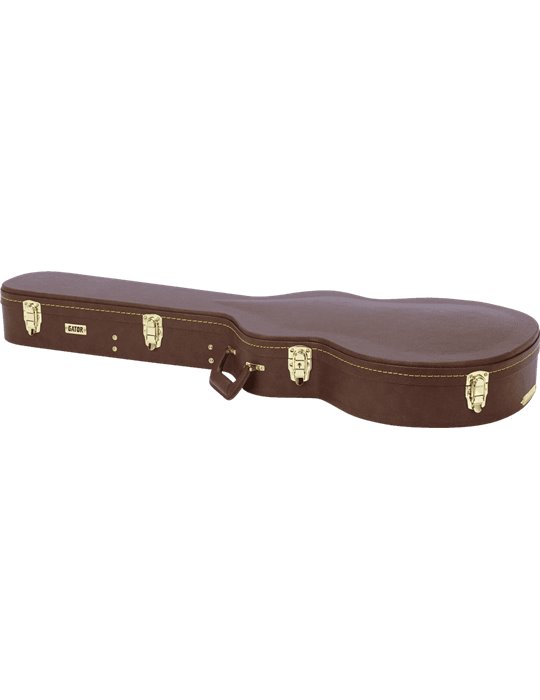 ESTUCHE GUITARRA FORMATO 335/SEMI HOLLOW "GATOR GW DELUXE" - MARRON