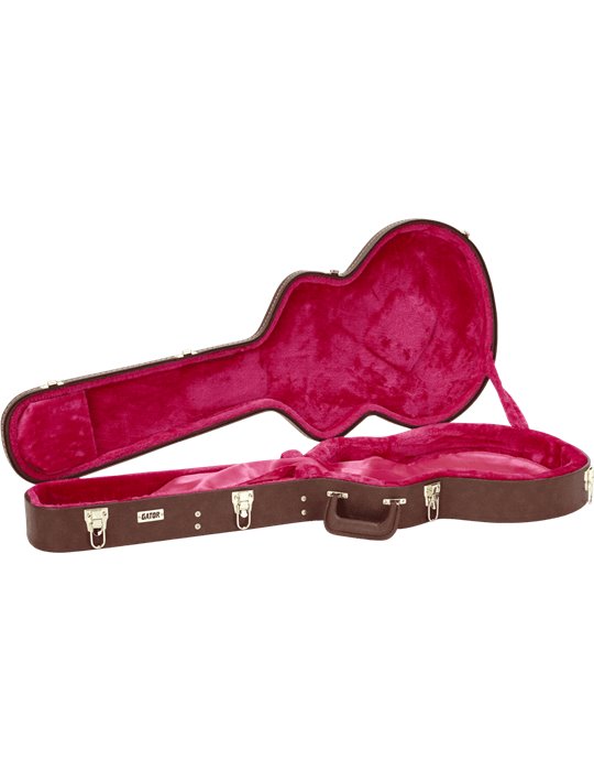 ESTUCHE GUITARRA FORMATO 335/SEMI HOLLOW "GATOR GW DELUXE" - MARRON