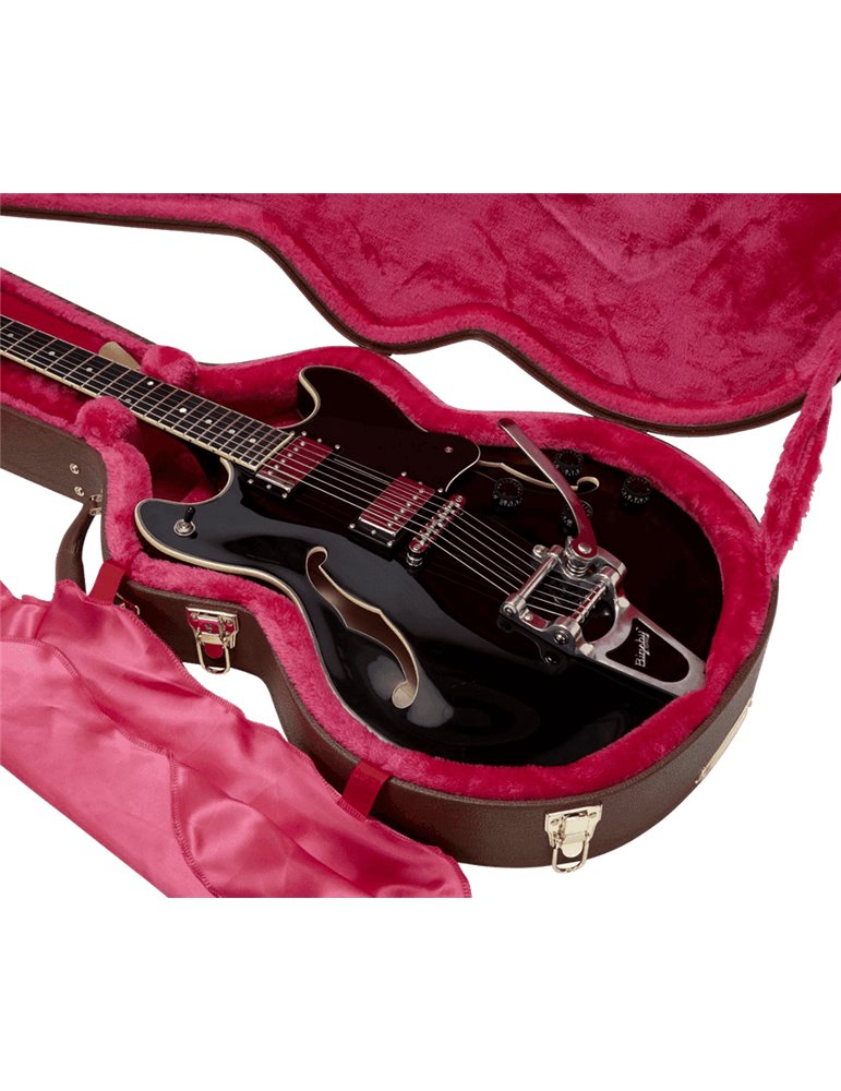 ESTUCHE GUITARRA FORMATO 335/SEMI HOLLOW "GATOR GW DELUXE" - MARRON