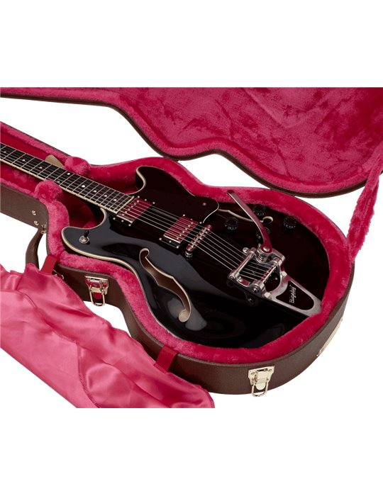 ESTUCHE GUITARRA FORMATO 335/SEMI HOLLOW "GATOR GW DELUXE" - MARRON