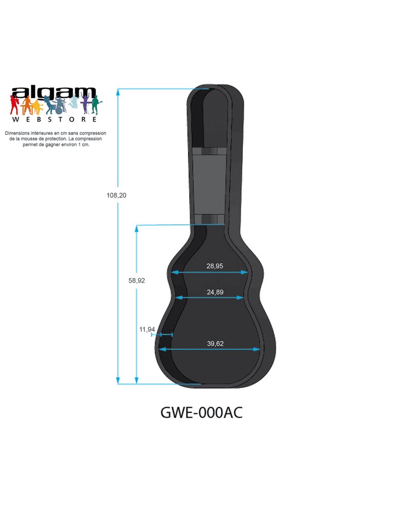 ESTUCHE GUITARRA ACÚSTICA MARTIN 000 "GATOR GWE"