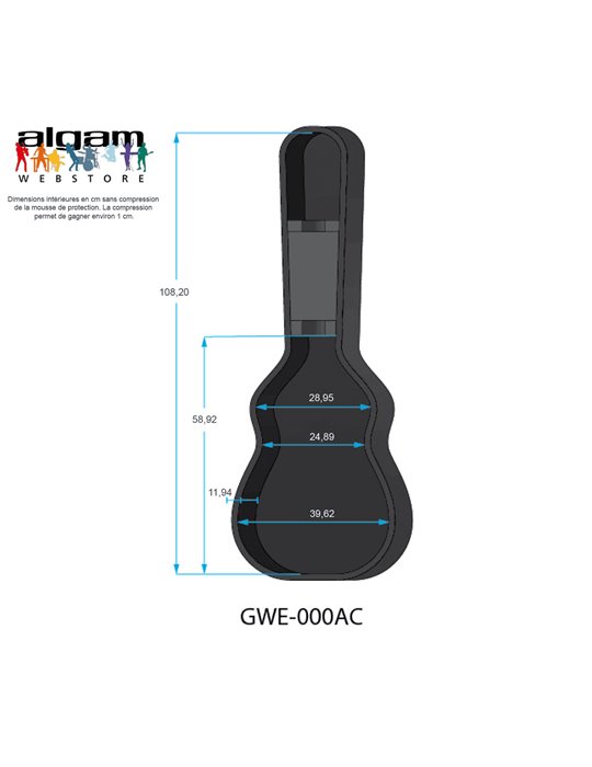 ESTUCHE GUITARRA ACÚSTICA MARTIN 000 "GATOR GWE"