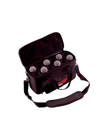 SOFTCASE REFORZADO PARA MICRÓFONOS 12 ud. "GATOR NYLON"