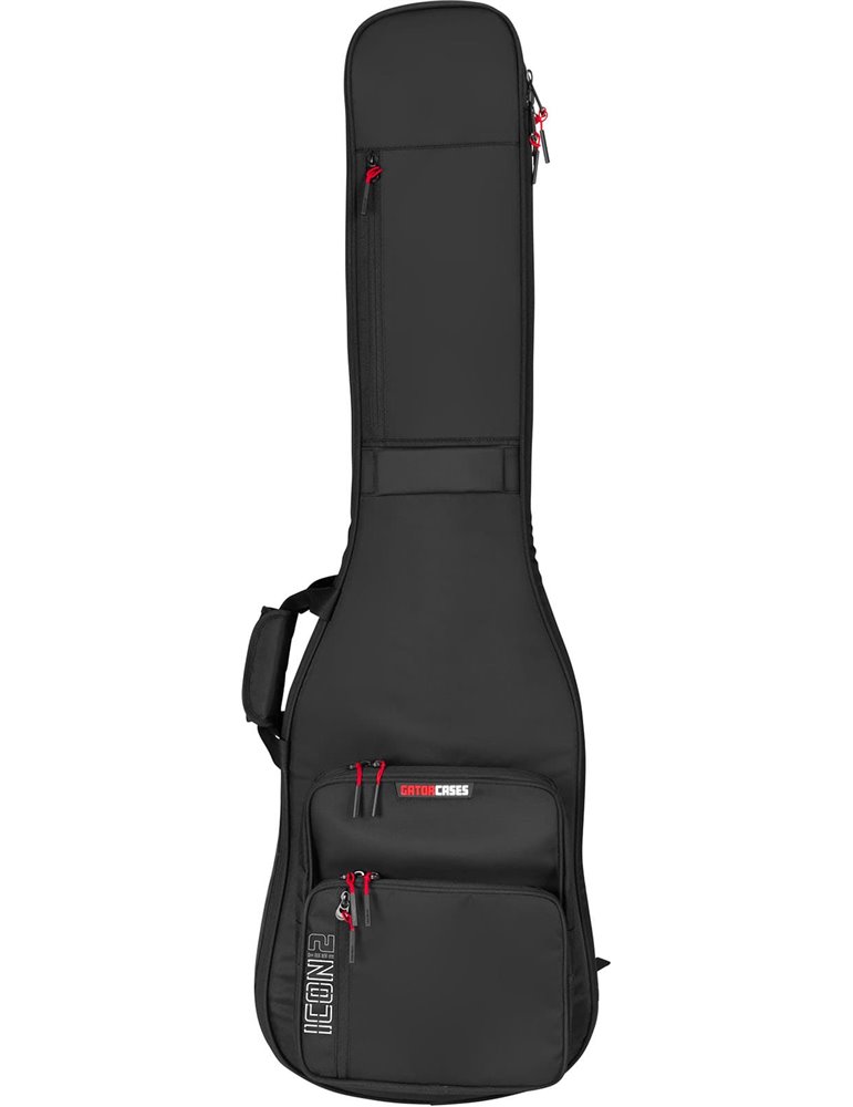 SOFTCASE PARA 2 BAJOS ELÉCTRICOS "GATOR G-ICON" - NEGRO