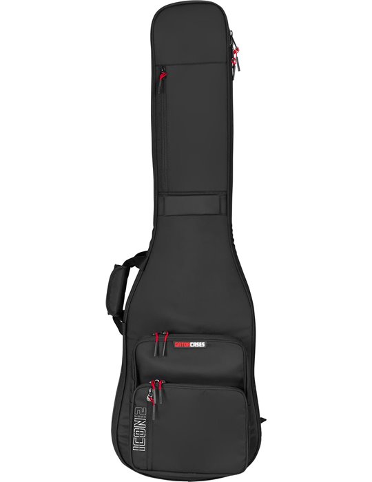 SOFTCASE PARA 2 BAJOS ELÉCTRICOS "GATOR G-ICON" - NEGRO