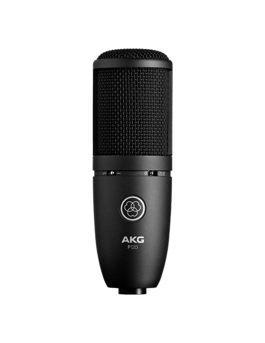 Micrófono Condensador P120 de Gran Diafragma con patrón Polar Cardioide