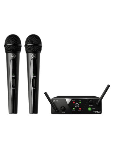 Sistema inalámbrico UHF Vocal Band ISM2/3 con 2 micrófonos y receptor