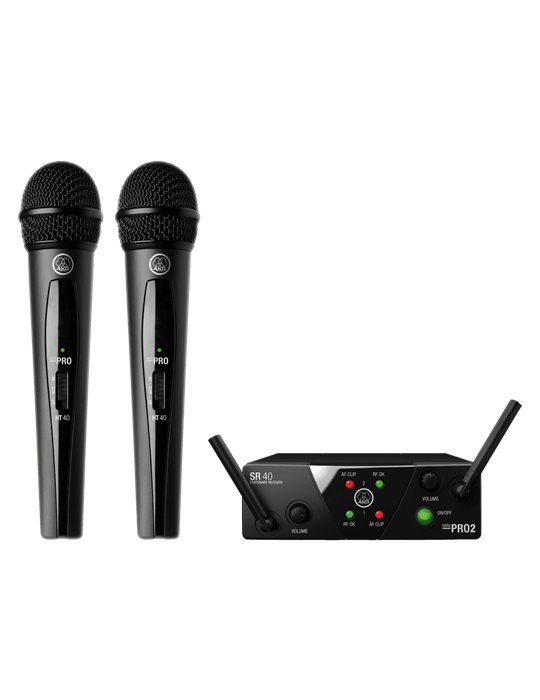 Sistema inalámbrico UHF Vocal Band ISM2/3 con 2 micrófonos y receptor