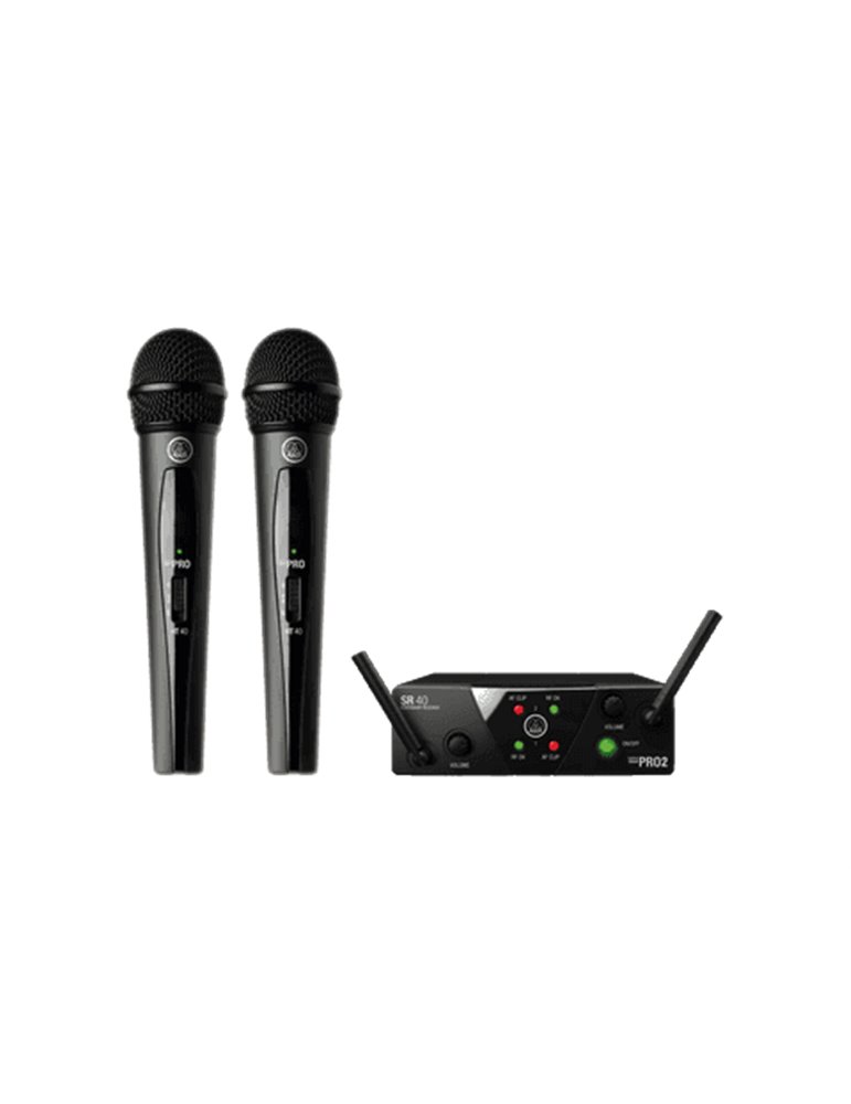 Sistema inalámbrico UHF Vocal Band US25A/C con 2 micrófonos y receptor