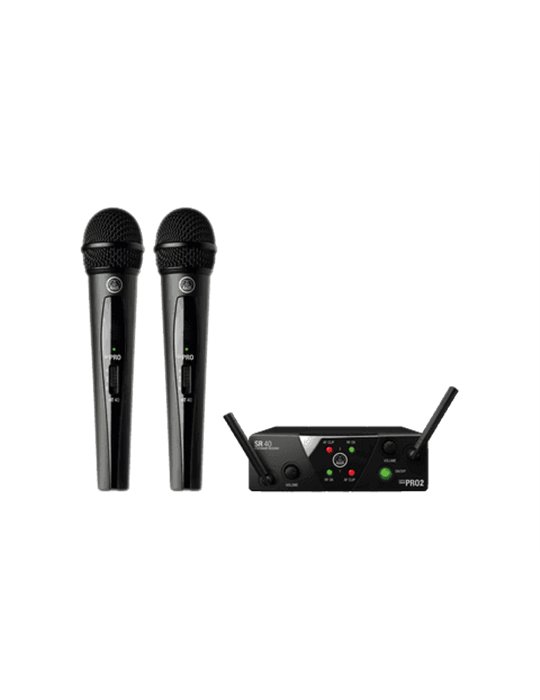 Sistema inalámbrico UHF Vocal Band US25A/C con 2 micrófonos y receptor