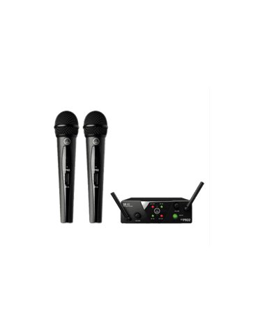 Sistema inalámbrico UHF Vocal Band US25 B/D con 2 micrófonos y receptor