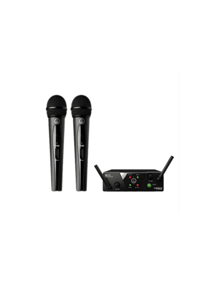 Sistema inalámbrico UHF Vocal Band US25 B/D con 2 micrófonos y receptor