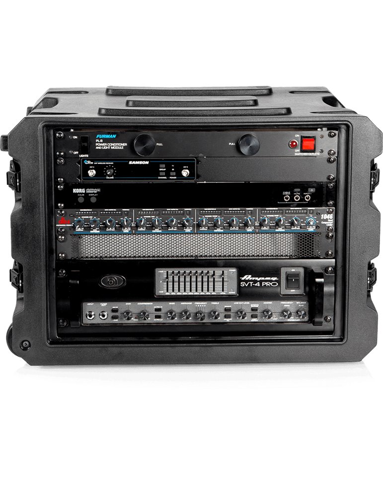 RACK FLIGHTCASE "GATOR G-PRO" PARA 8 UNIDADES - 19" (CON RUEDAS)