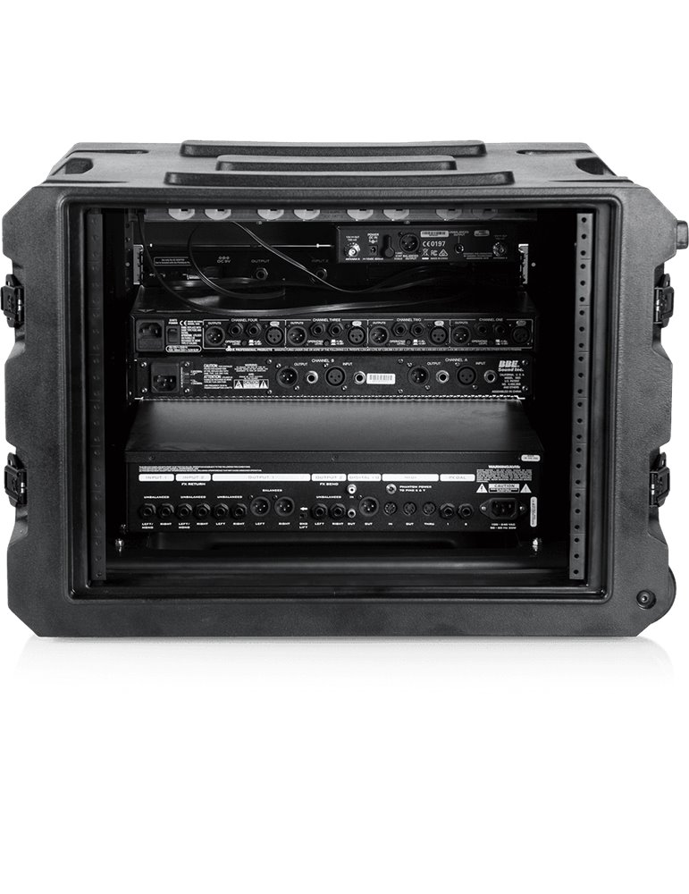 RACK FLIGHTCASE "GATOR G-PRO" PARA 8 UNIDADES - 19" (CON RUEDAS)