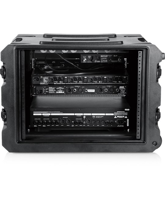 RACK FLIGHTCASE "GATOR G-PRO" PARA 8 UNIDADES - 19" (CON RUEDAS)