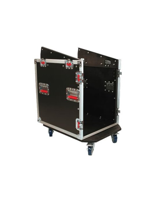 FLIGHTCASE DE 12 UNI. CON RACK DE 12 UNI INTEGRADO