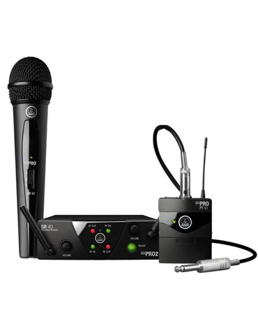 Sistema inalámbrico UHF Instrumental Band US25A/C con 1 petaca, 1 micrófono y receptor