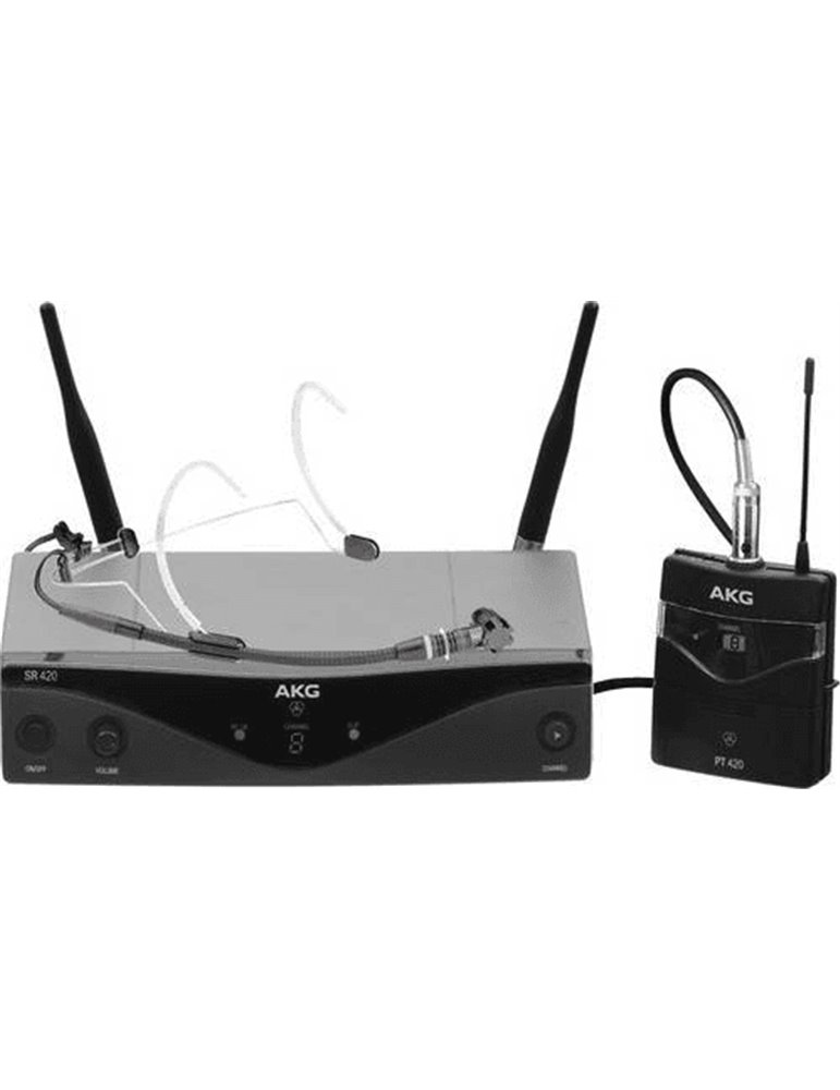 Sistema inalámbrico UHF Headworn Band U2 con petaca, micrófono diadema y receptor