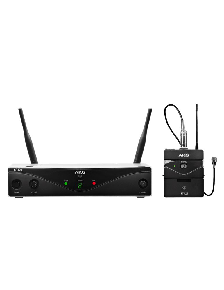 Sistema inalámbrico UHF Presenter Band D con petaca, micrófono lavalier y receptor