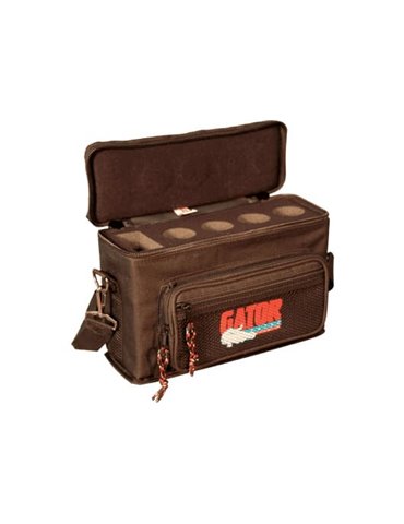 SOFTCASE REFORZADO PARA 4 MICRÓFONOS "GATOR NYLON"