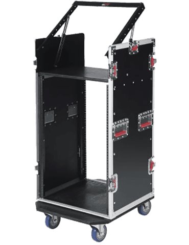 RACK FLIGHTCASE 19"  / 10 x 16 UNIDADES "GATOR GTOUR" - CON RUEDAS 2