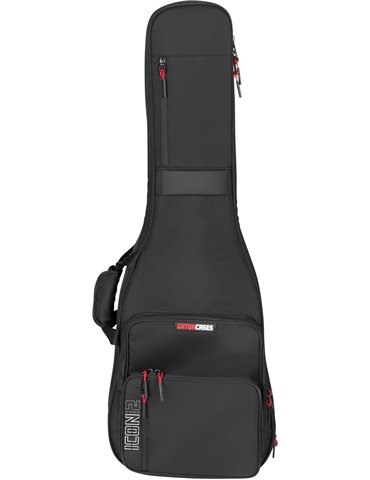SOFTCASE PARA 2 GUITARRAS ELÉCTRICAS "GATOR G-ICON"- NEGRO 2