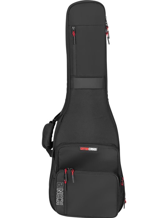 SOFTCASE PARA 2 GUITARRAS ELÉCTRICAS "GATOR G-ICON"- NEGRO