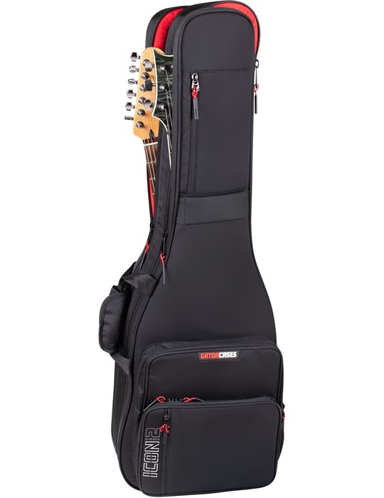 SOFTCASE PARA 2 GUITARRAS ELÉCTRICAS "GATOR G-ICON"- NEGRO